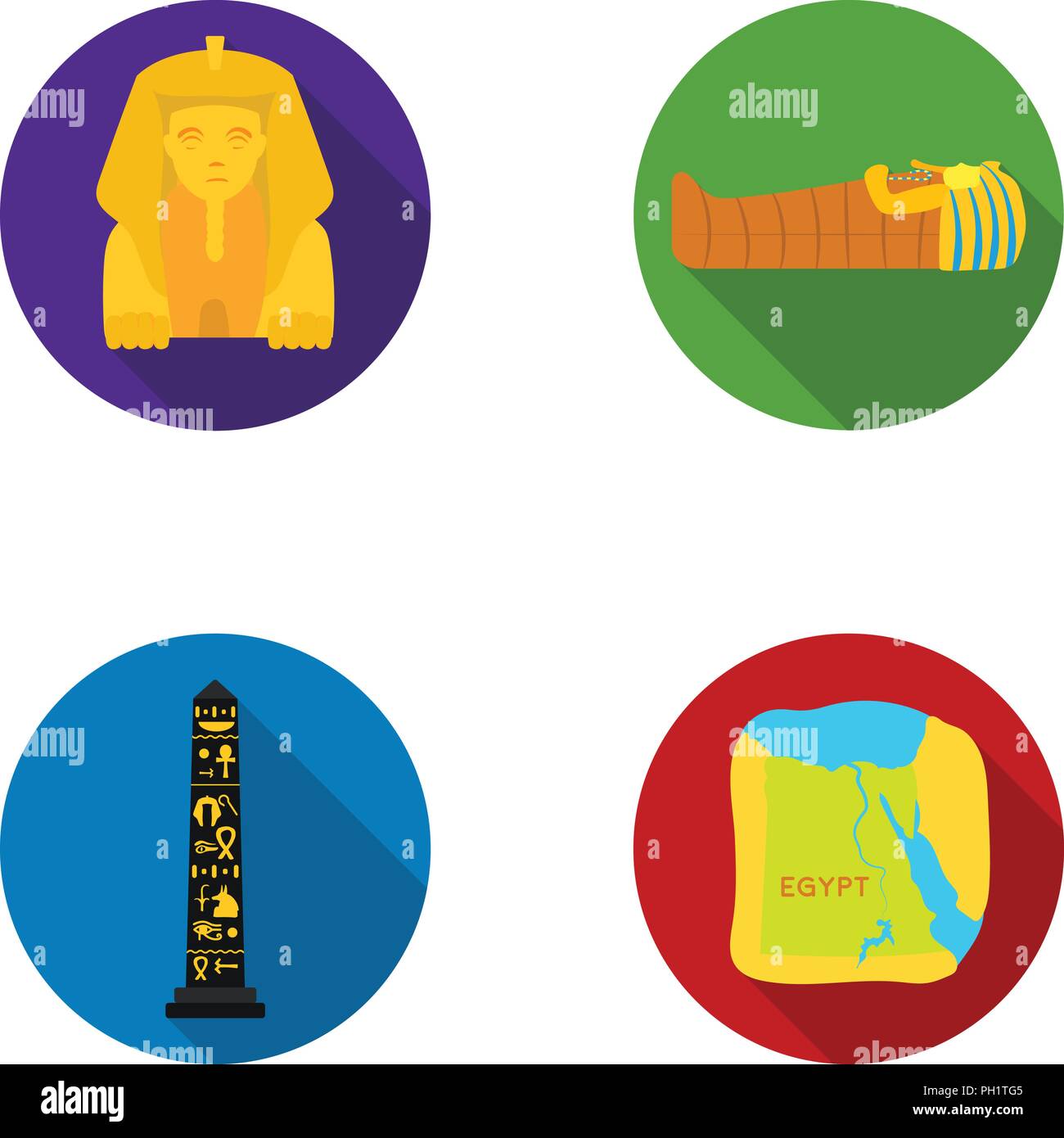 ancient,collection,culture,egypt,egyptian,flat,history,icon ...
