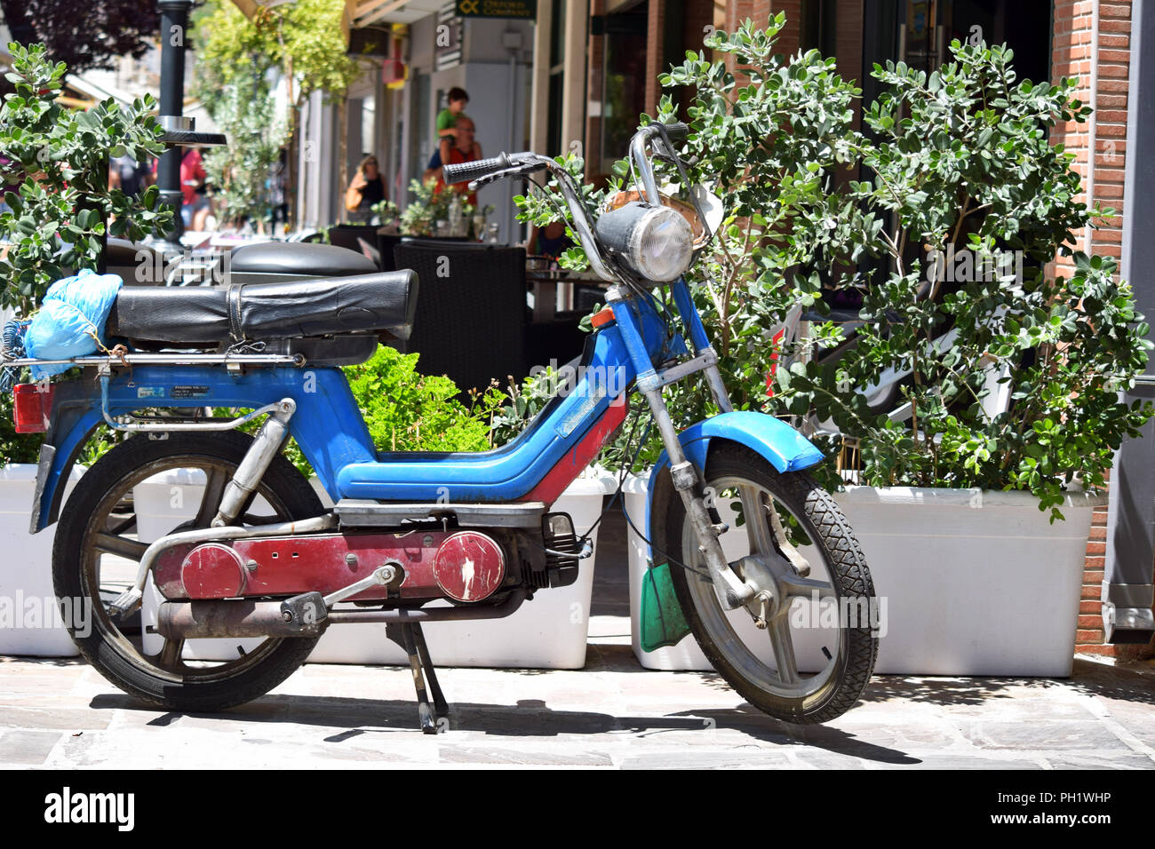 Old Bike in Chania Stock Photo