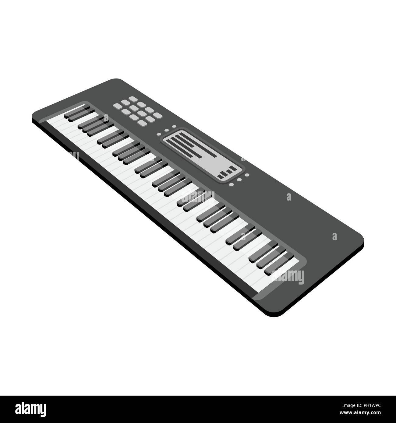 Keyboard electronic musical instrument. Synthesizer of melody single icon  in cartoon style vector symbol stock illustration Stock Vector Image & Art  - Alamy