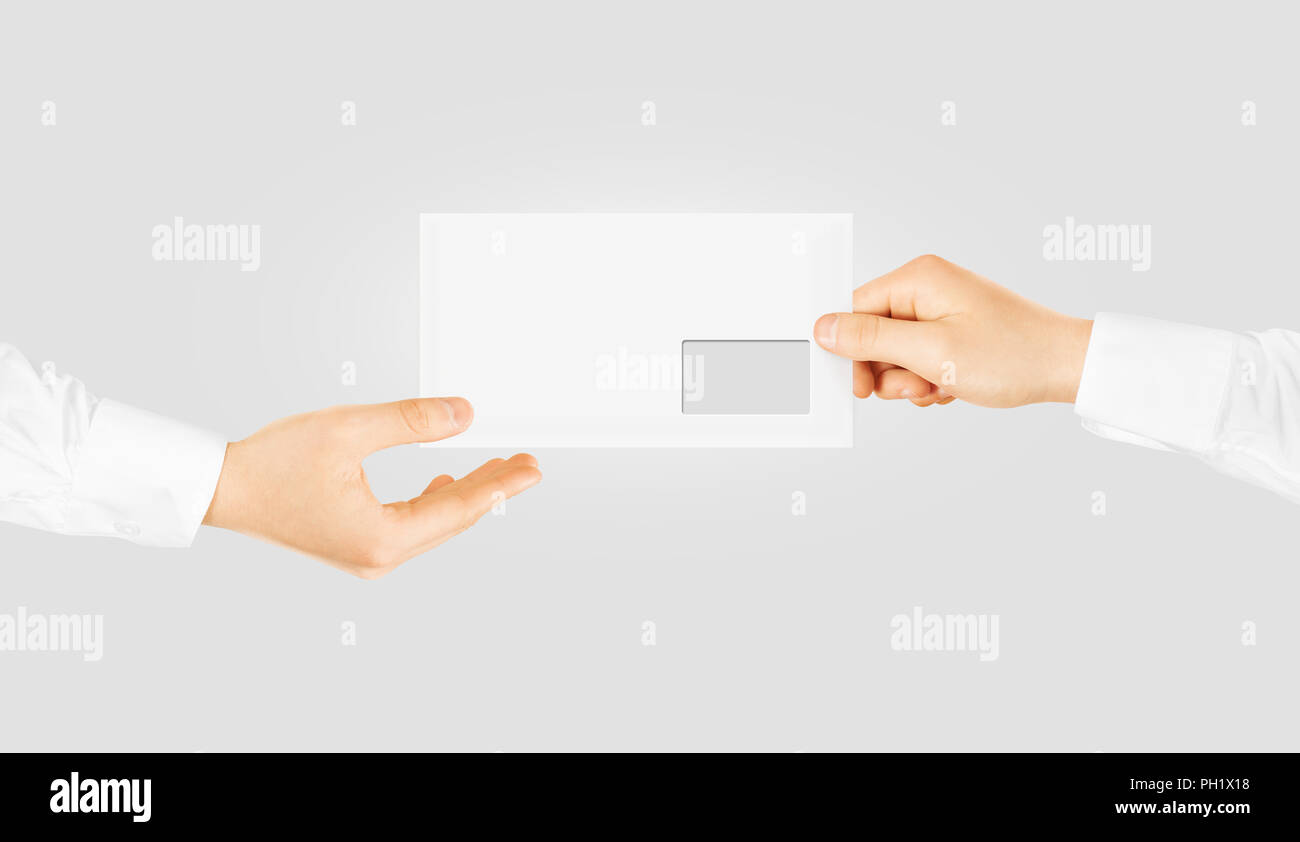 Download White Blank Envelope Giving Hand Message Send Presentation Person Taking Clear Envelope Email Mockup Post Shipping Delivering Sharing Mail Message Sending Message Men Stock Photo Alamy