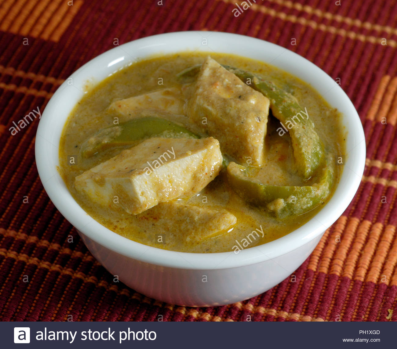 Indian Food Meal Serving Of Cottage Cheese Paneer Stock Photo