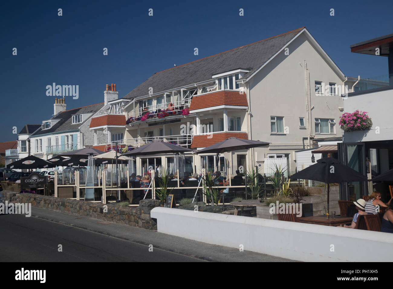 Cobo Bay Hotel, Guernsey, Channel Islands Stock Photo Alamy