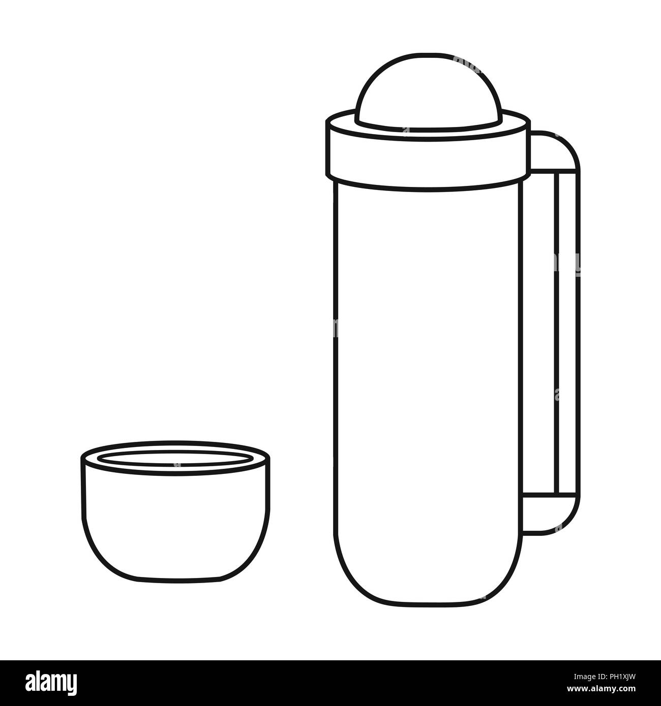 Thermos Icon Stock Illustration - Download Image Now - Alcohol - Drink,  Bottle, Classical Style - iStock