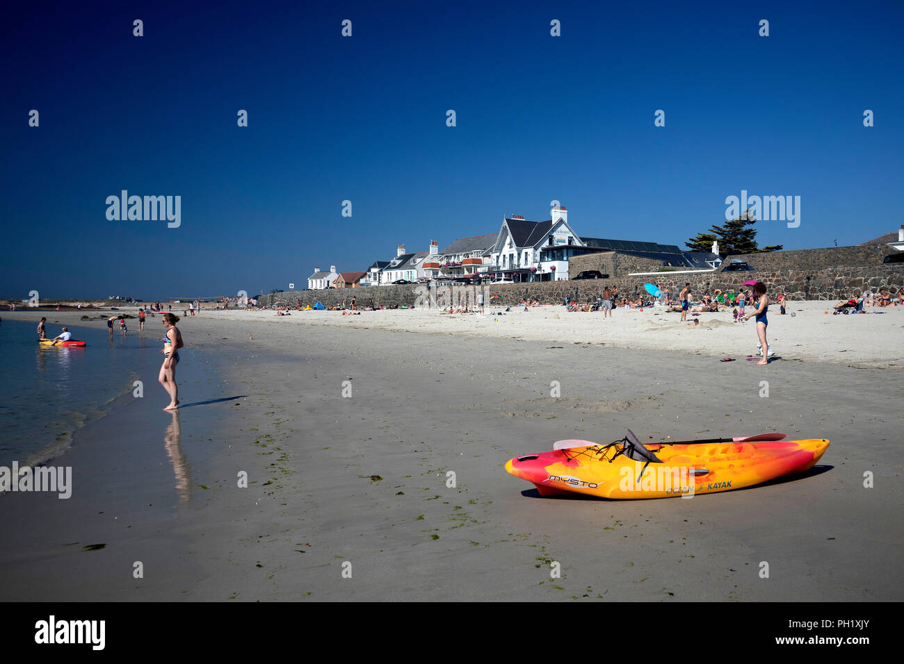 Cobo Bay, Guernsey, Channel Islands Stock Photo Alamy
