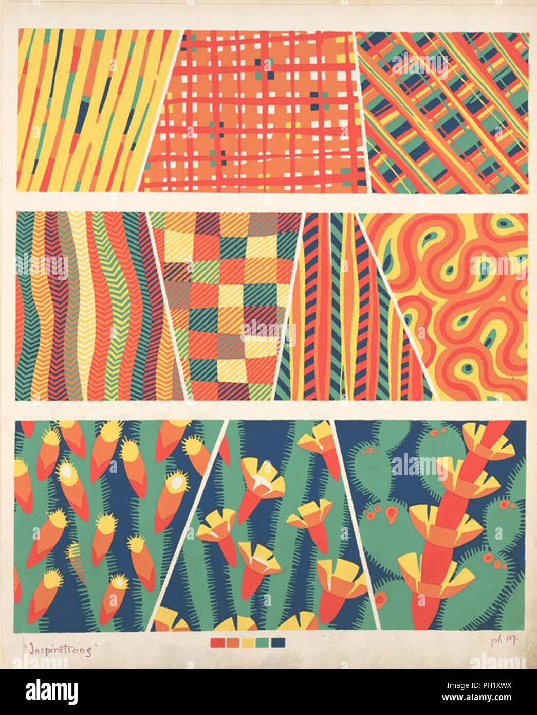 Vintage Art Deco Era Pattern Design Stock Photo 217016630