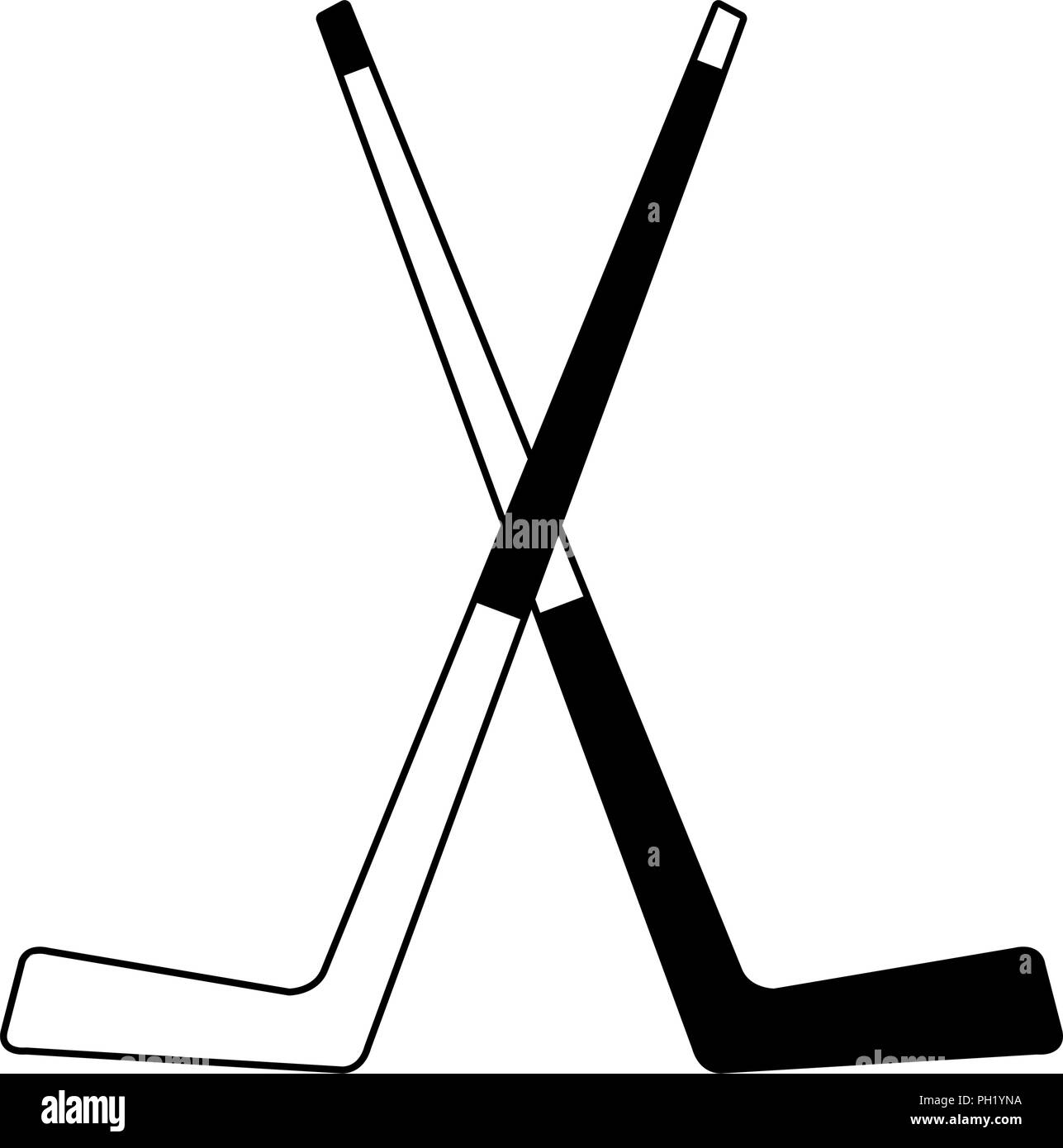 Crossed Hockey Stick High Resolution Stock Photography and Images Alamy