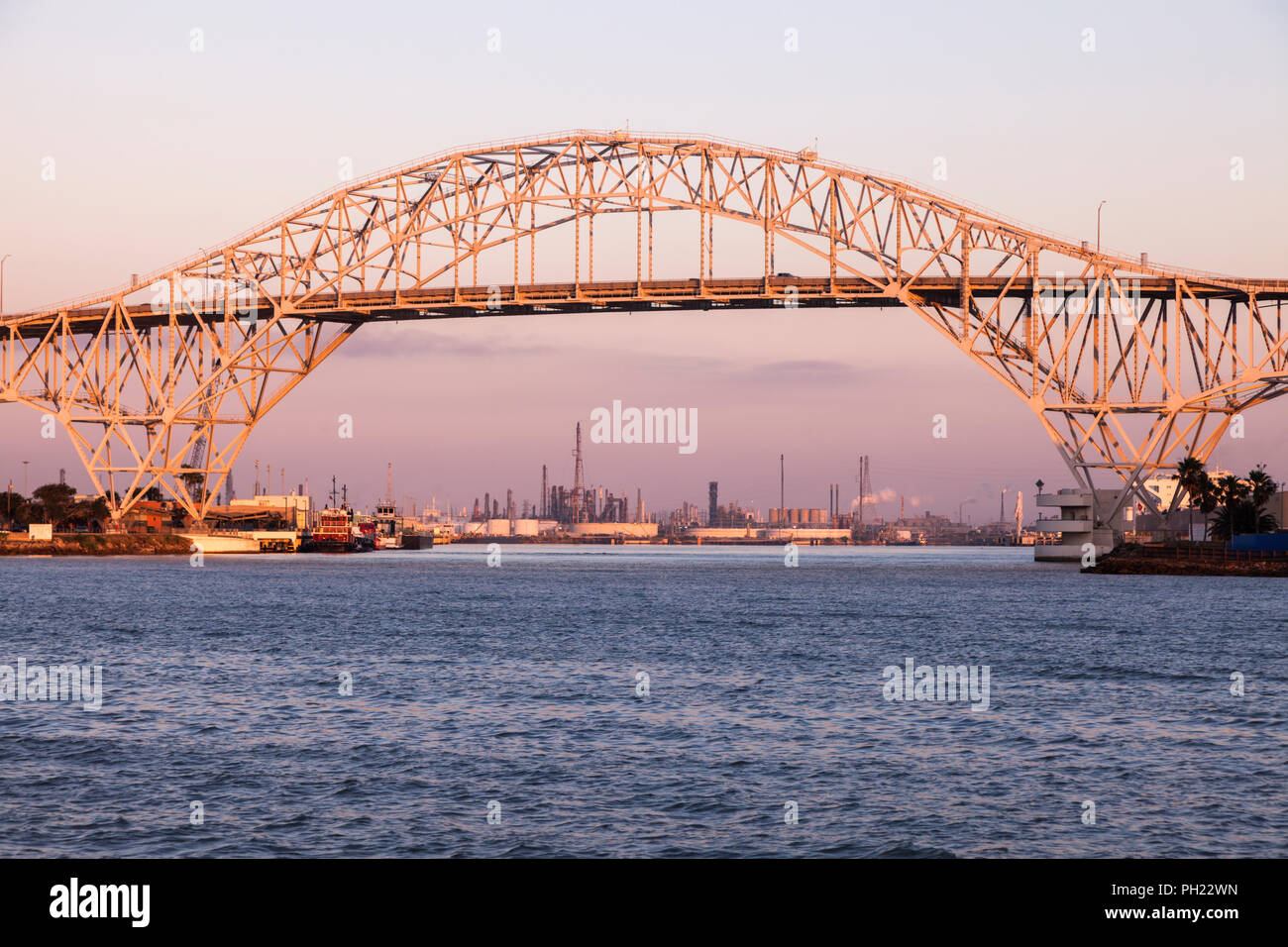 Corpus Christi Harbor Bridge. Corpus Christi, Texas, USA Stock Photo