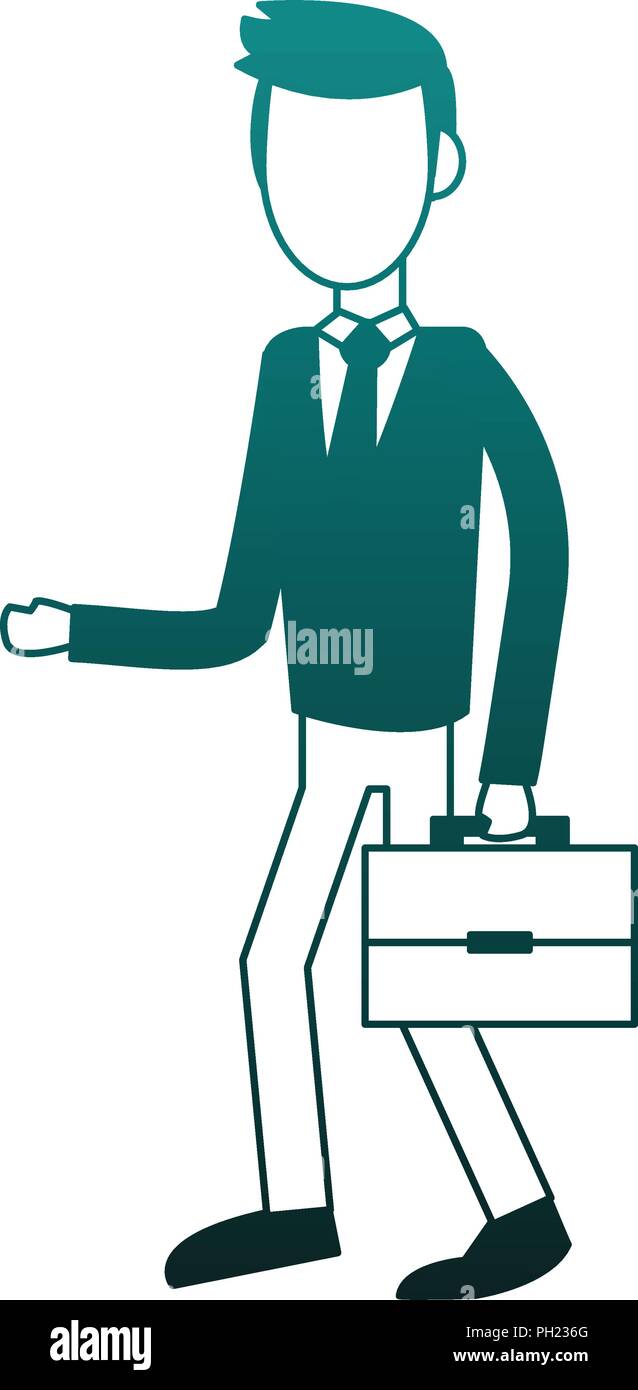 Executive businessman avatar blue lines Stock Vector Image & Art - Alamy