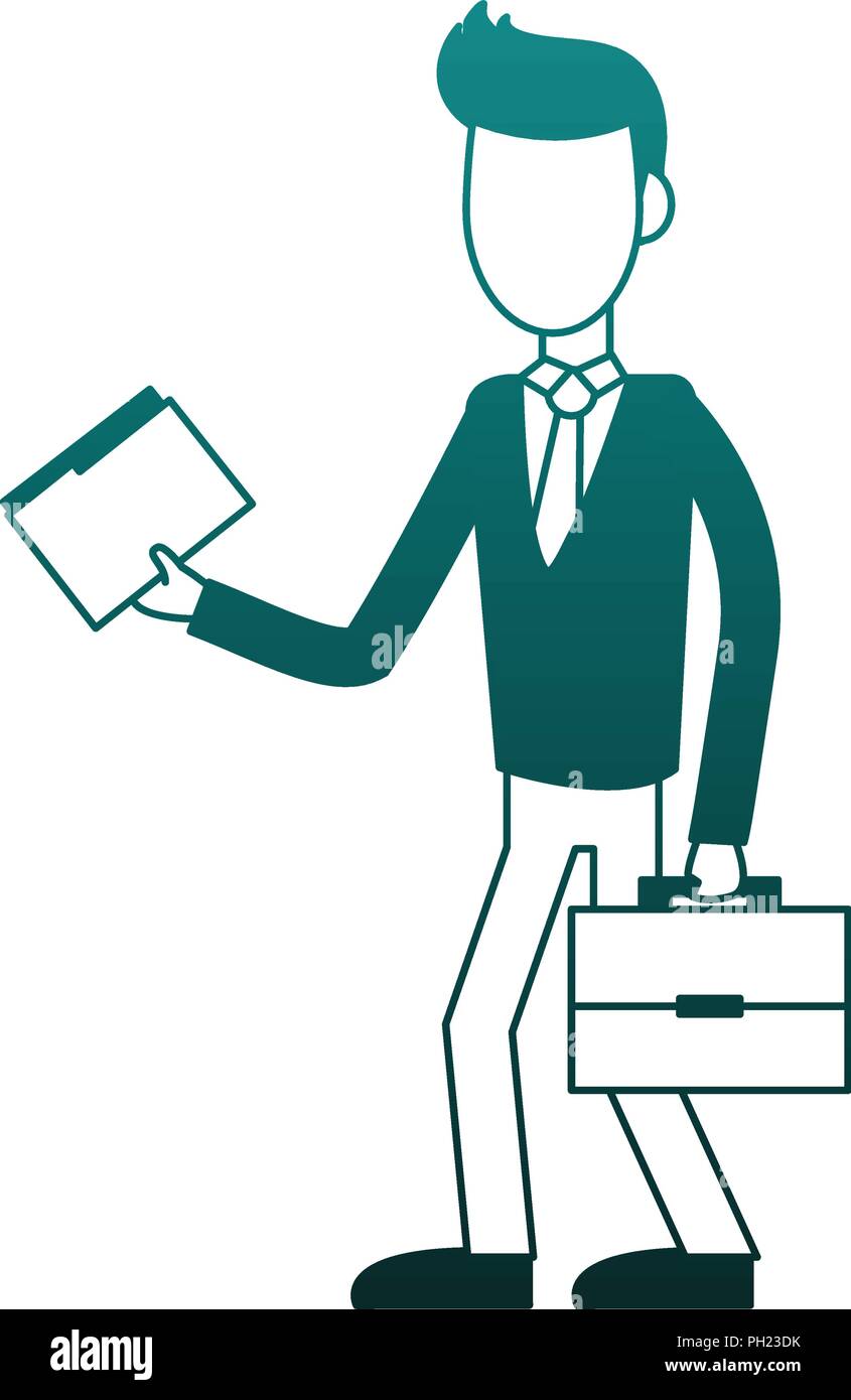 Executive businessman avatar blue lines Stock Vector Image & Art - Alamy