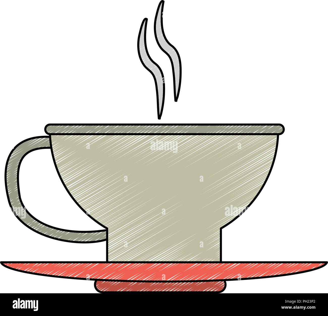 Hot coffee cup scribble Stock Vector Image & Art - Alamy