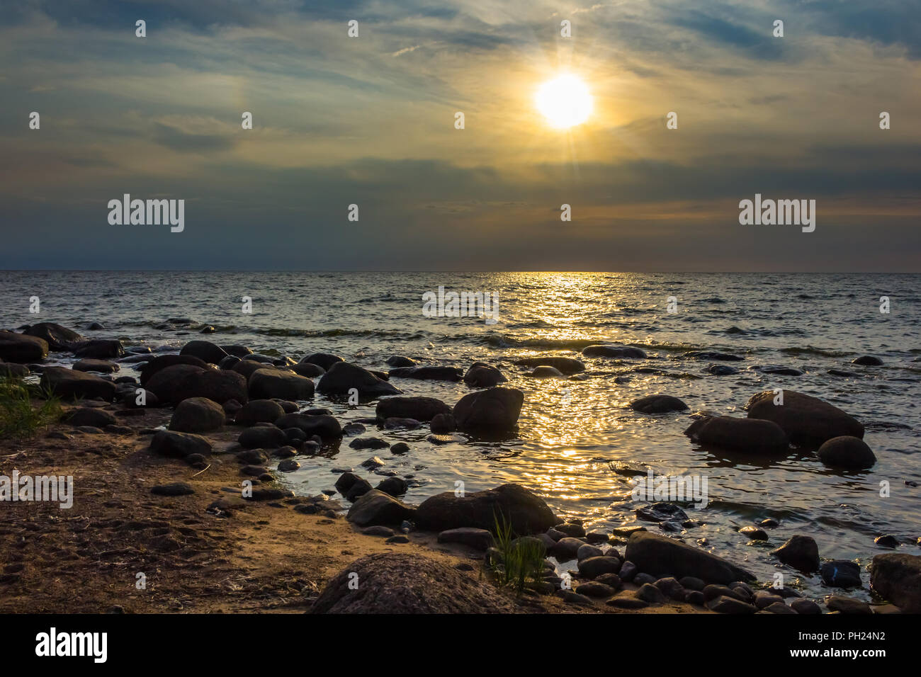 Rocky coastline Stock Photo