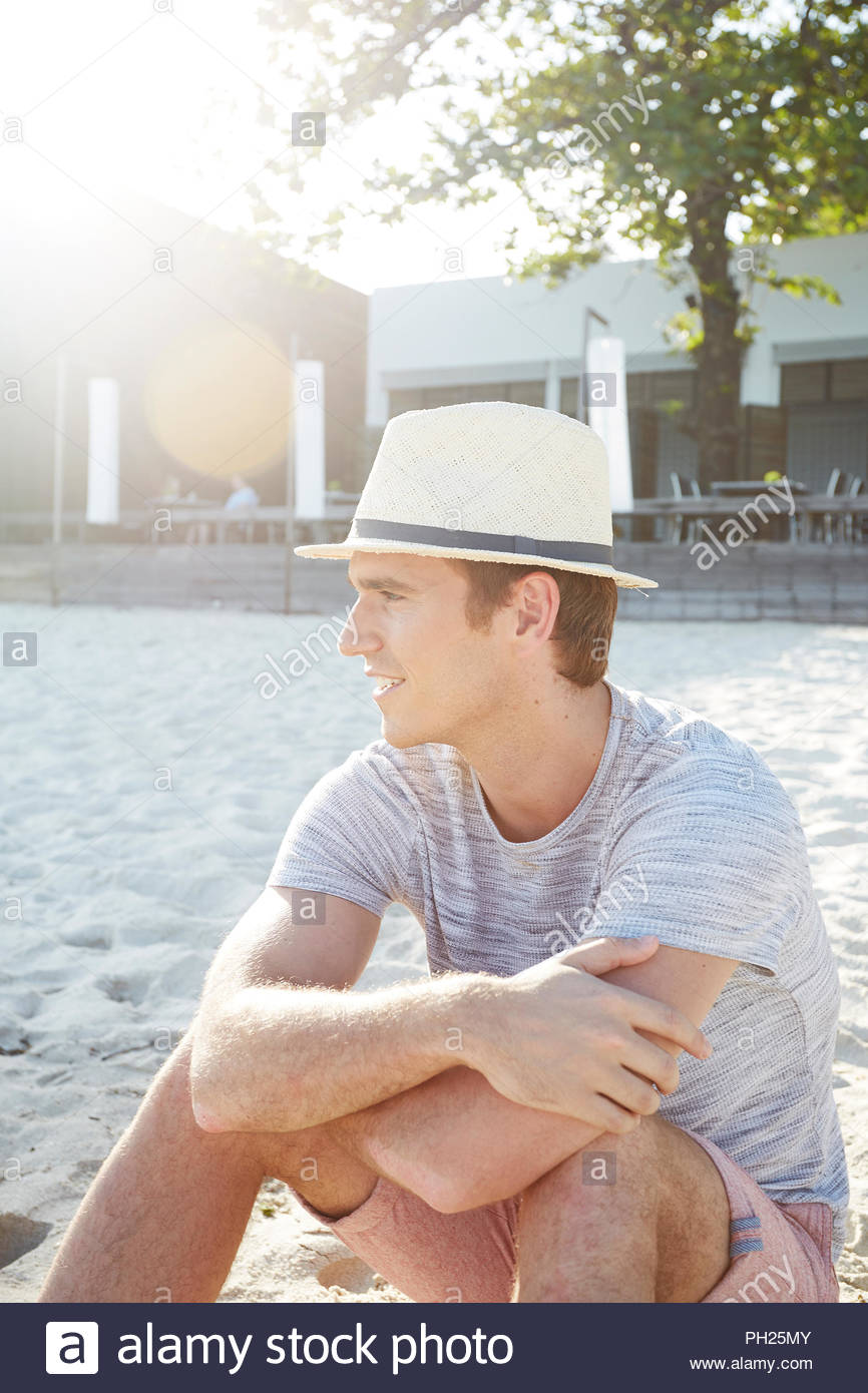 beach trilby hat