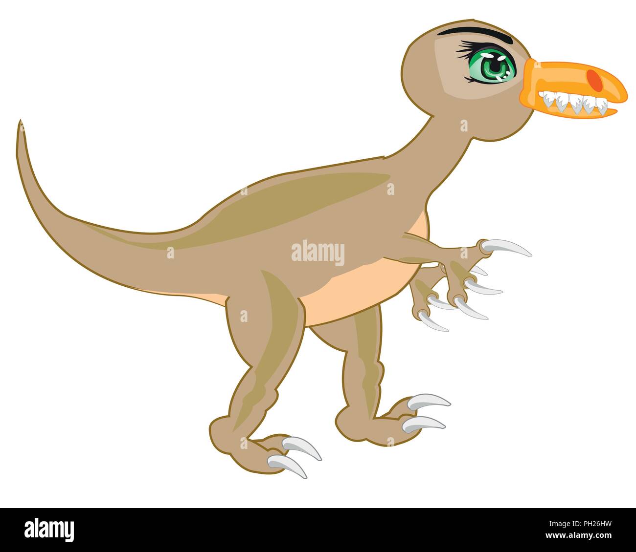 Vector illustration animal dinosaur on white background Stock Vector ...