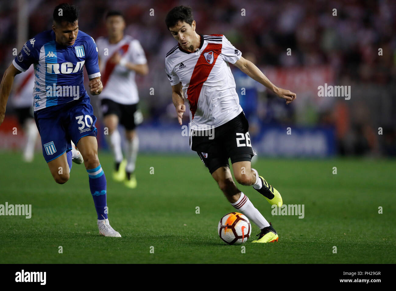 Buenos Aires City Argentina 29th Aug 2018 River Plate S Ignacio Fernandez R Vies For The Ball