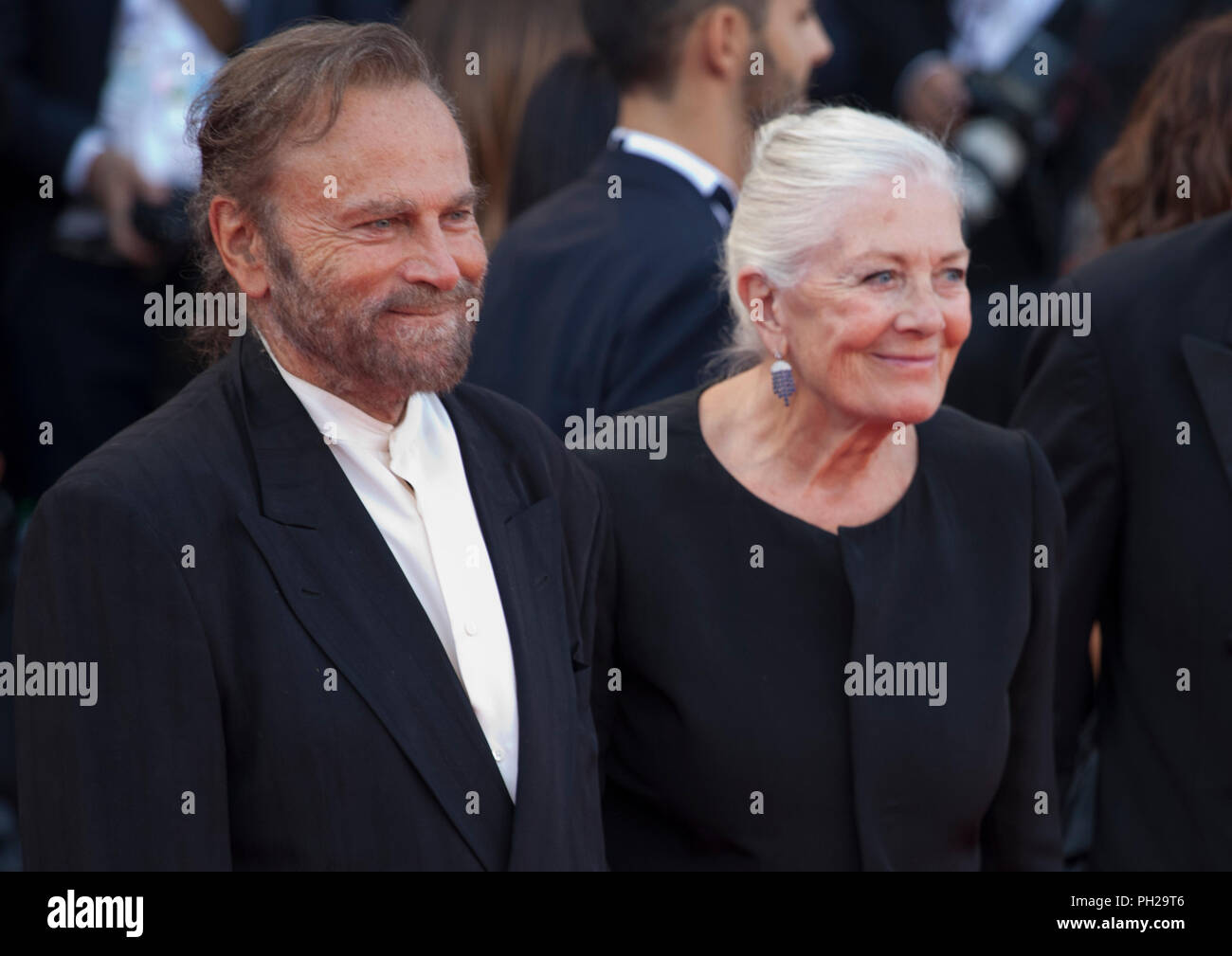 Venice, Italy. 29th Aug 2018. Vanessa Redgrave and Franco Nero at the First Man Premiere, Opening Ceremony and Lifetime Achievement Award To Vanessa Redgrave at the 75th Venice Film Festival, Sala Grande on Wednesday 29th August 2018, Venice Lido, Italy. Credit: Doreen Kennedy/Alamy Live News Stock Photo