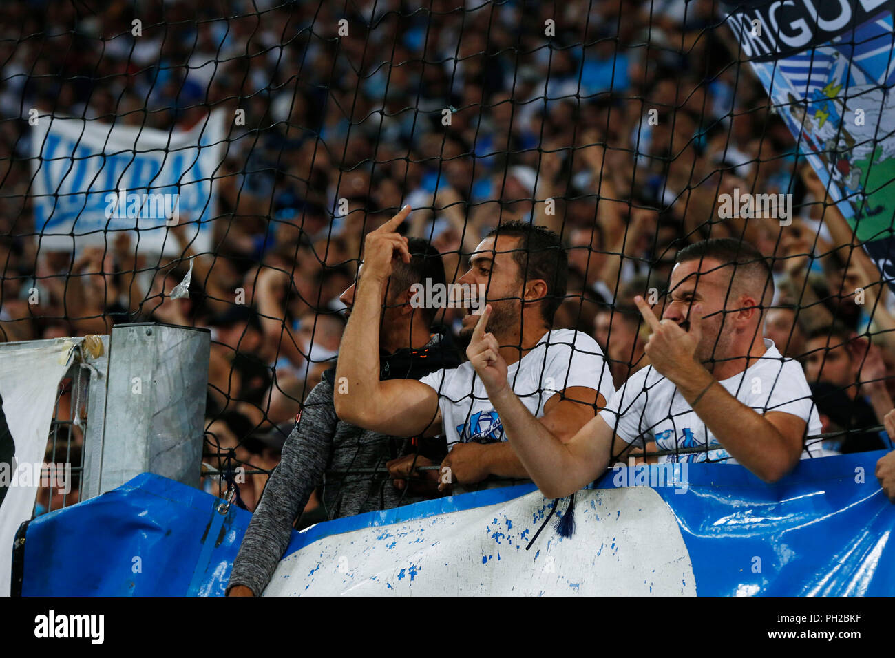 Marseille fans hi-res stock photography and images - Alamy