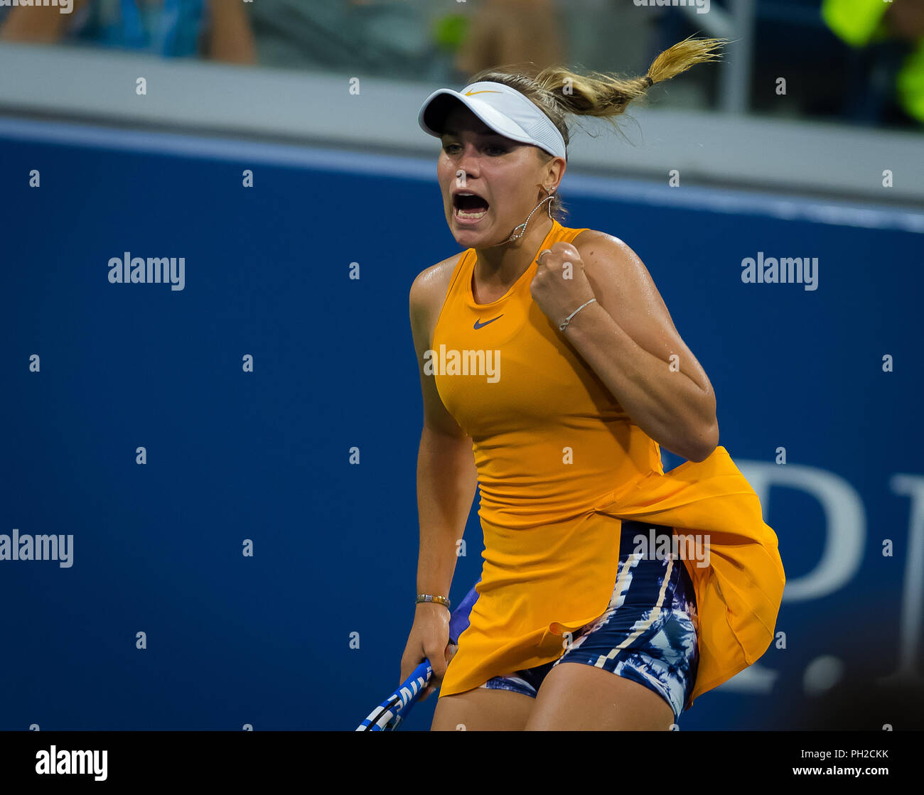 New York, USA. August 29, 2018 Sofia Kenin of the United States in