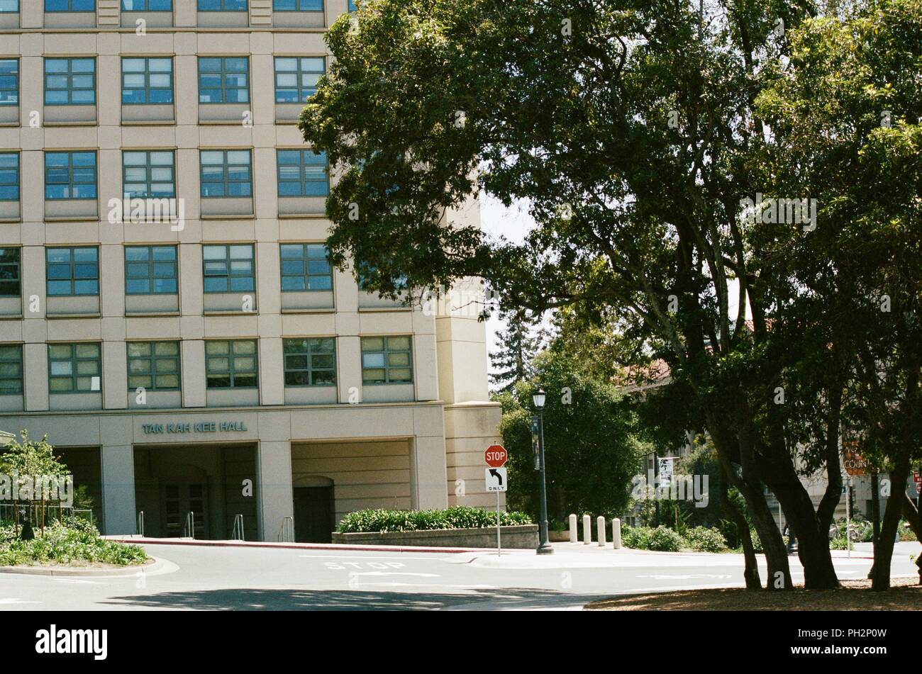 Facade of Tan Kah Kee Hall, with undergraduate teaching laboratories, on the campus of UC Berkeley in downtown Berkeley, California, May 21, 2018. () Stock Photo