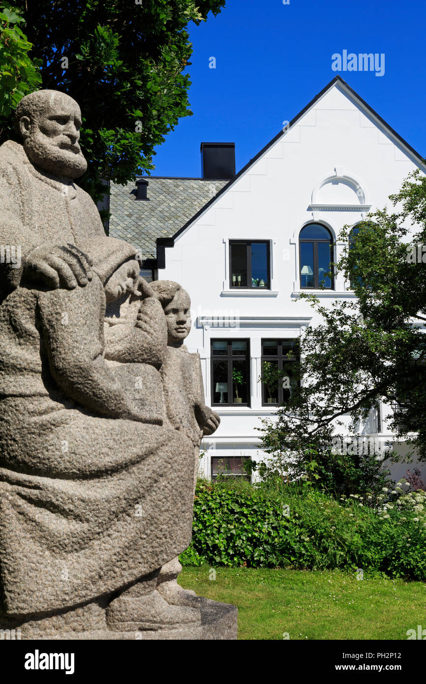De Faine Til Minne Monument, Alesund Church, Alesund City, More og Romsdal County, Norway Stock Photo