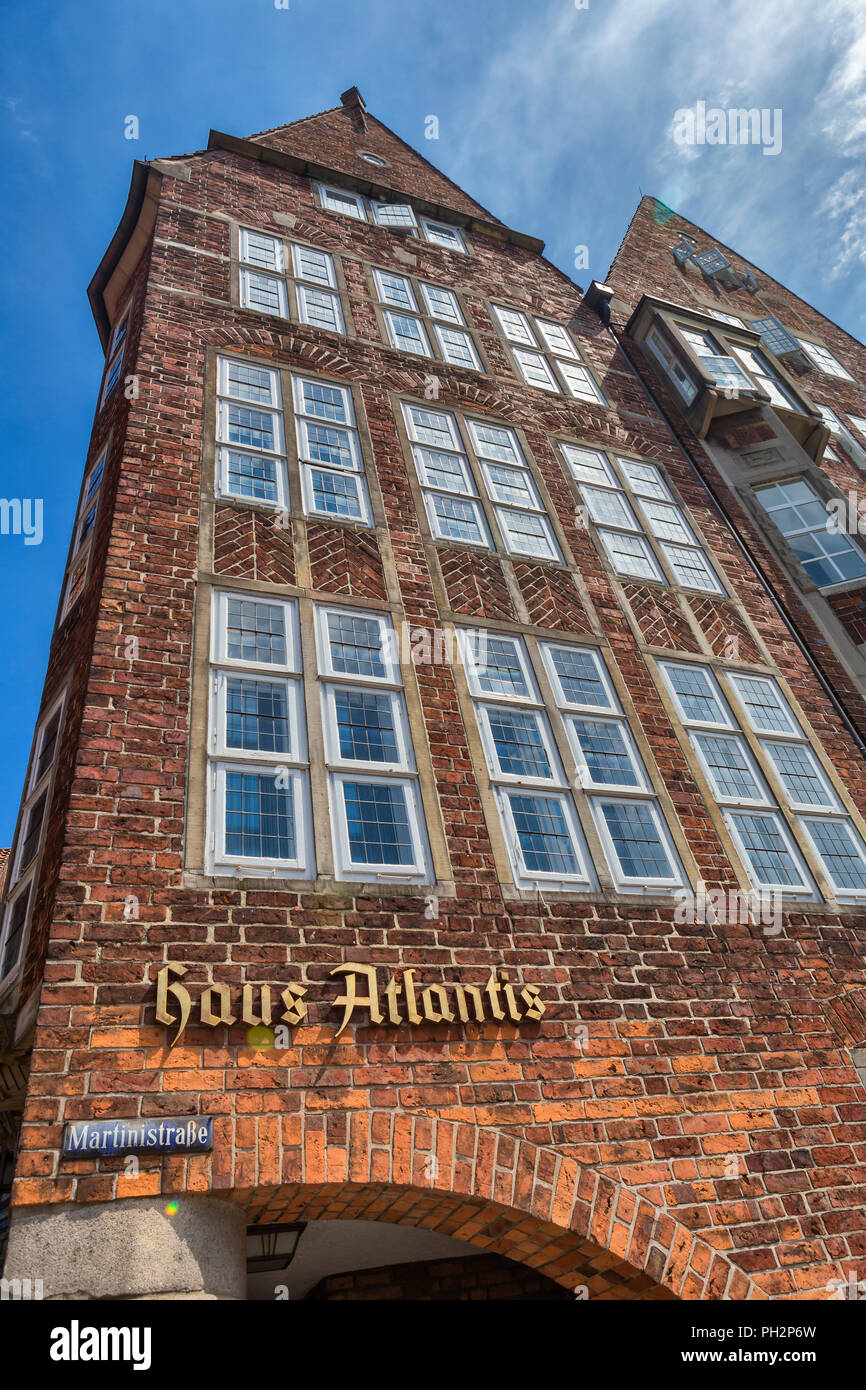 Atlantis Haus Martinistrasse Bremen Germany Stock Photo