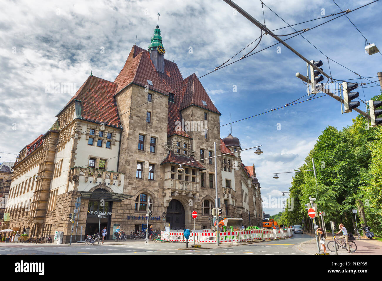 Forum Am Wall Polizeihaus 1908 Bremen Germany Stock Photo