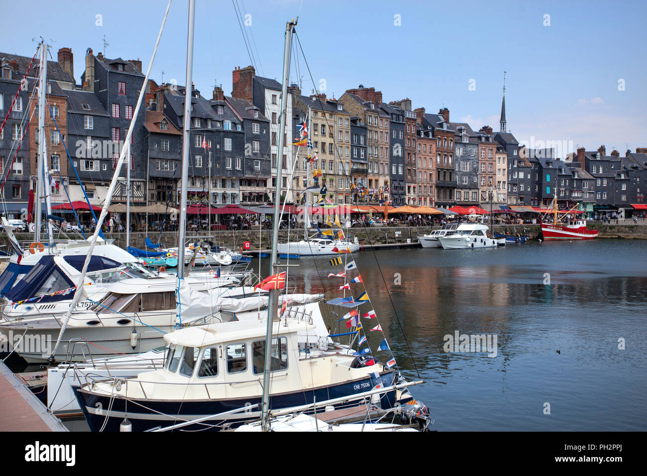 Port and marina, Honfleur, , Normandy, France Stock Photo Alamy
