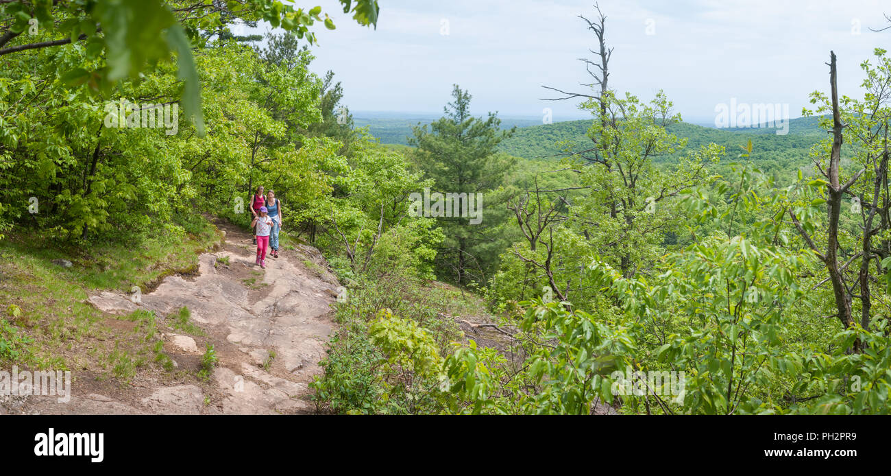 Hiking in Gatineau Park, Quebec, Canada Stock Photo Alamy