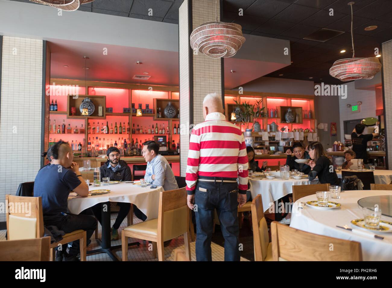 Interior Of Fang Restaurant A Trendy Chinese Cuisine Restaurant In The South Of Market Soma Neighborhood Of San Francisco California August 2 2018 Stock Photo Alamy