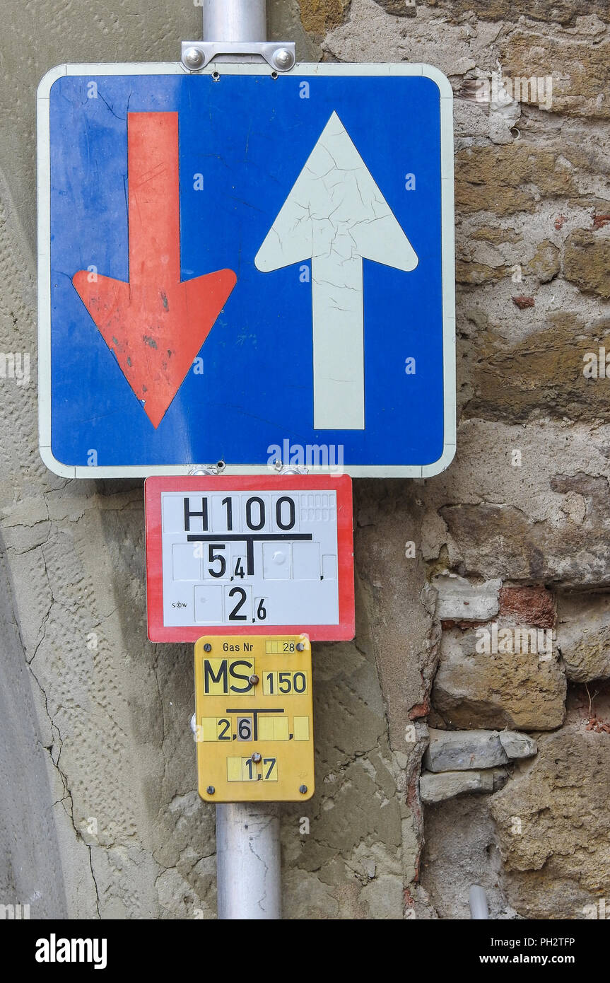 Direction traffic sign Stock Photo - Alamy