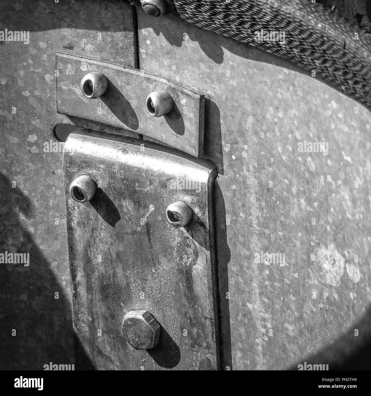 Metal screws construction Stock Photo