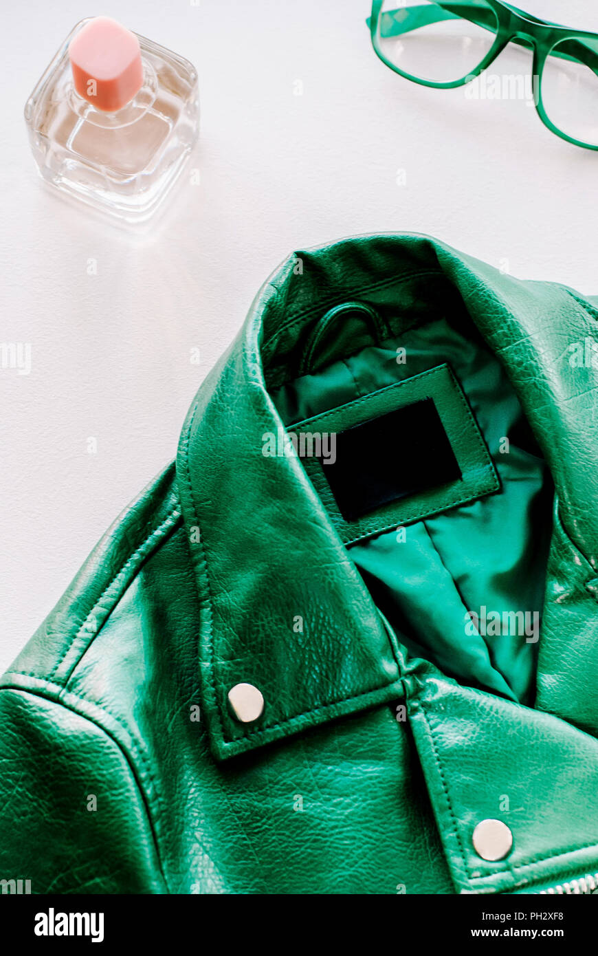 Bright green clearance leather jacket