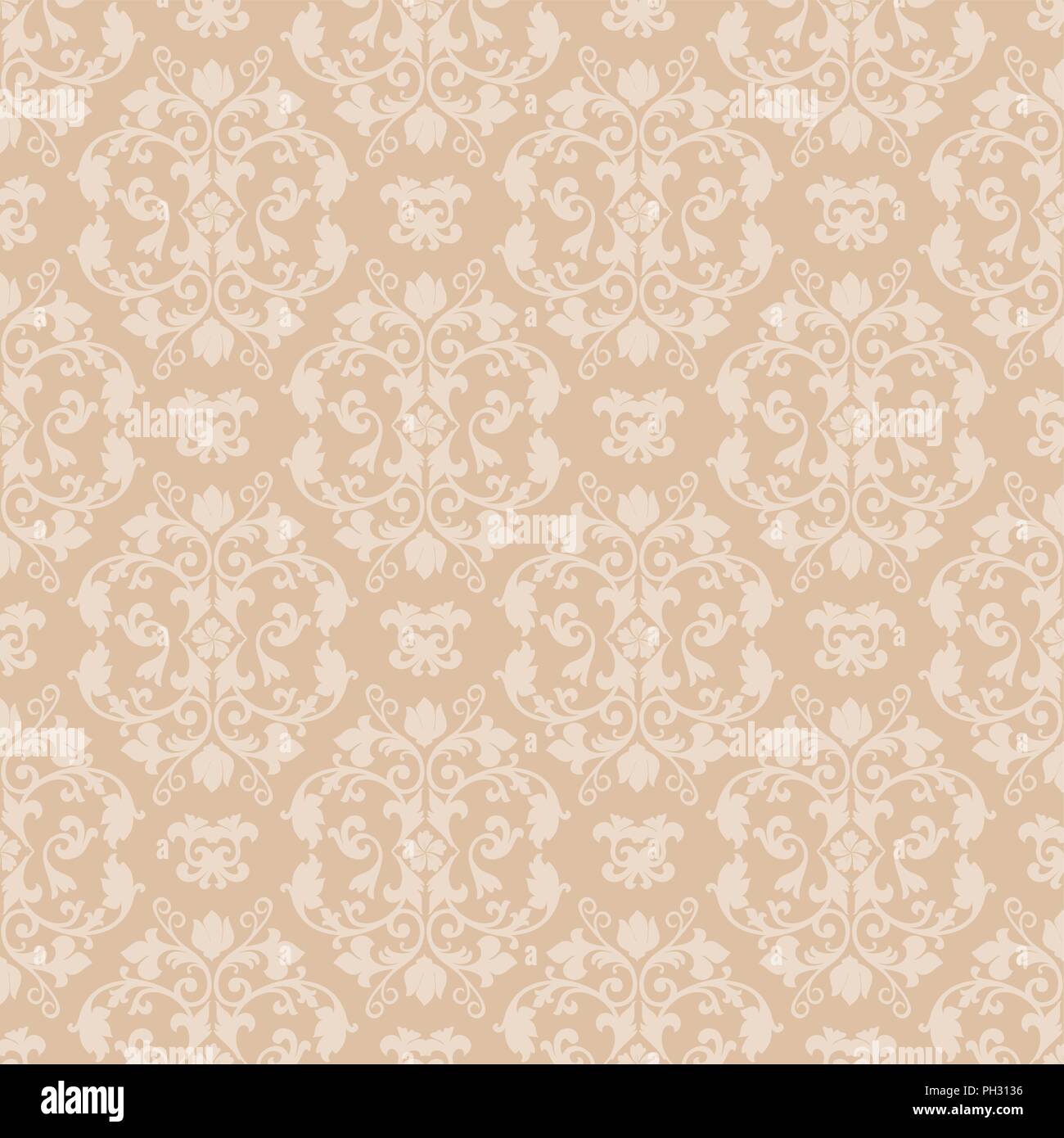 Vector Floral Seamless Pattern Background Stock Vector Image & Art - Alamy