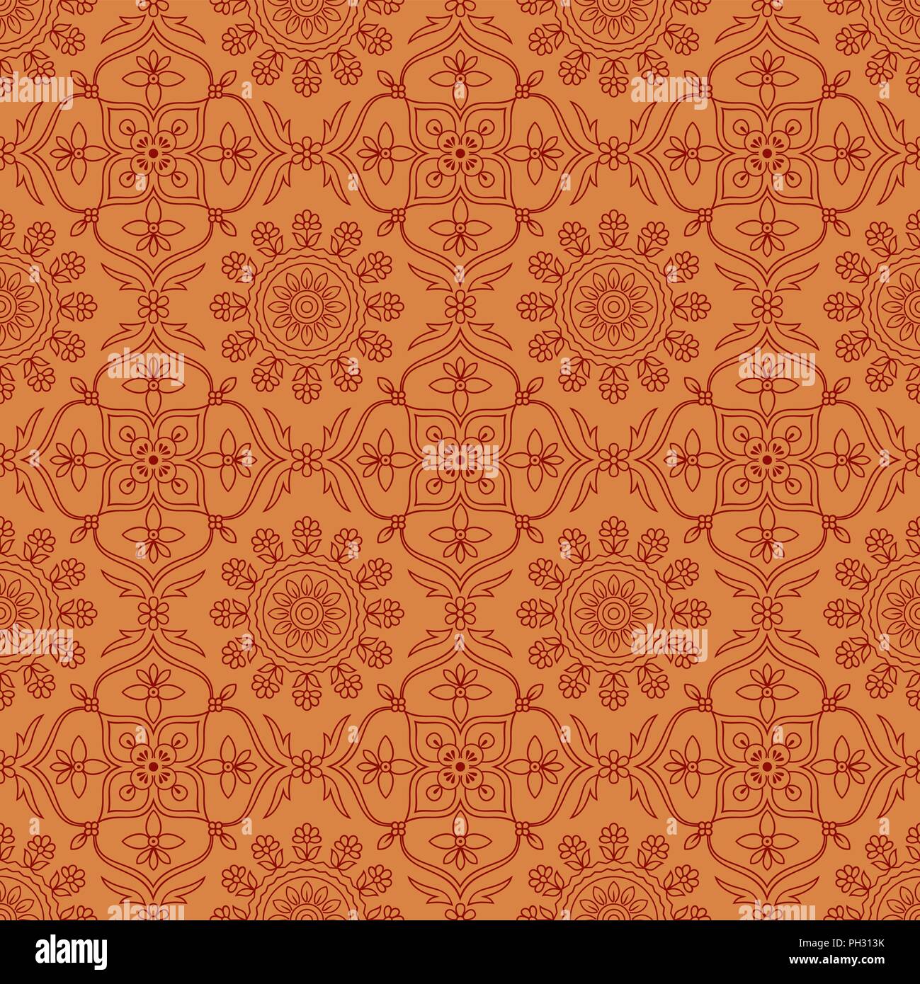 Vector Floral Seamless Pattern Background Stock Vector Image & Art - Alamy