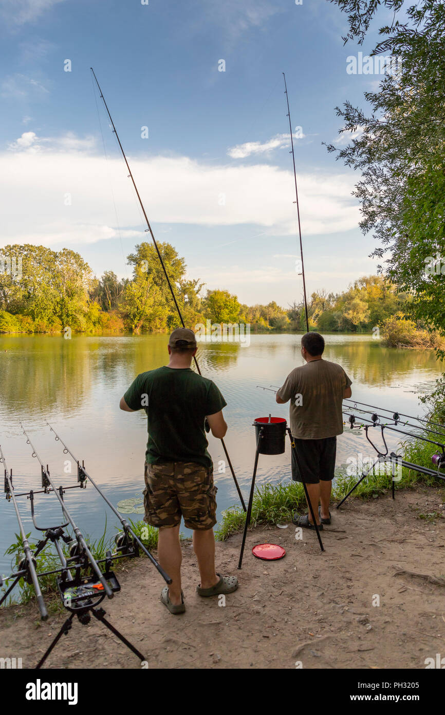 Fisherman rod tackles fisher in hi-res stock photography and images - Alamy
