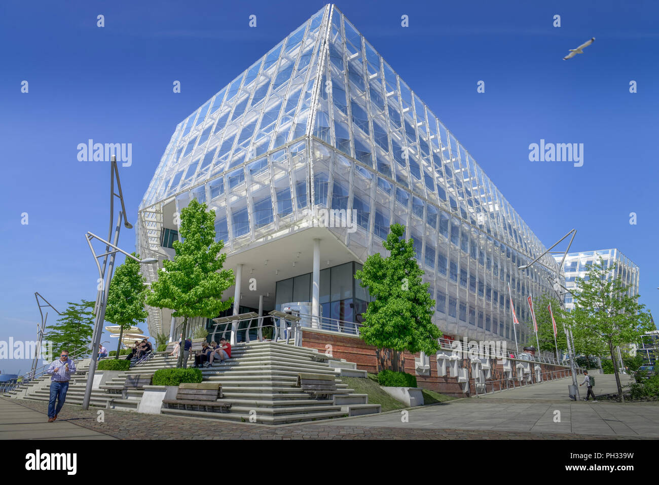 Unilever Haus Strandkai Hafencity Hamburg Deutschland Stock