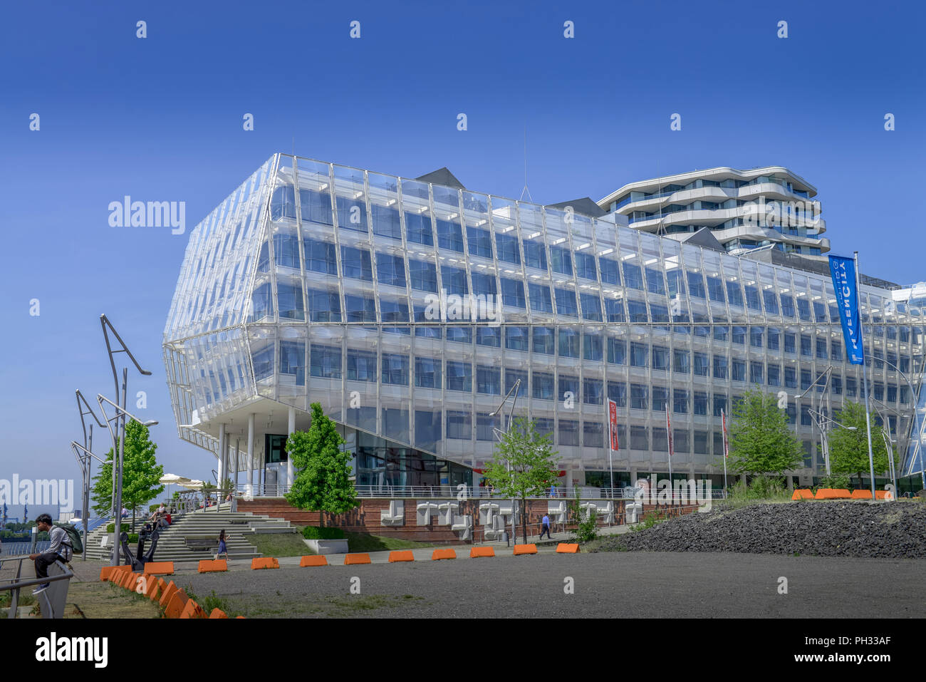Unilever Haus Strandkai Hafencity Hamburg Deutschland Stock