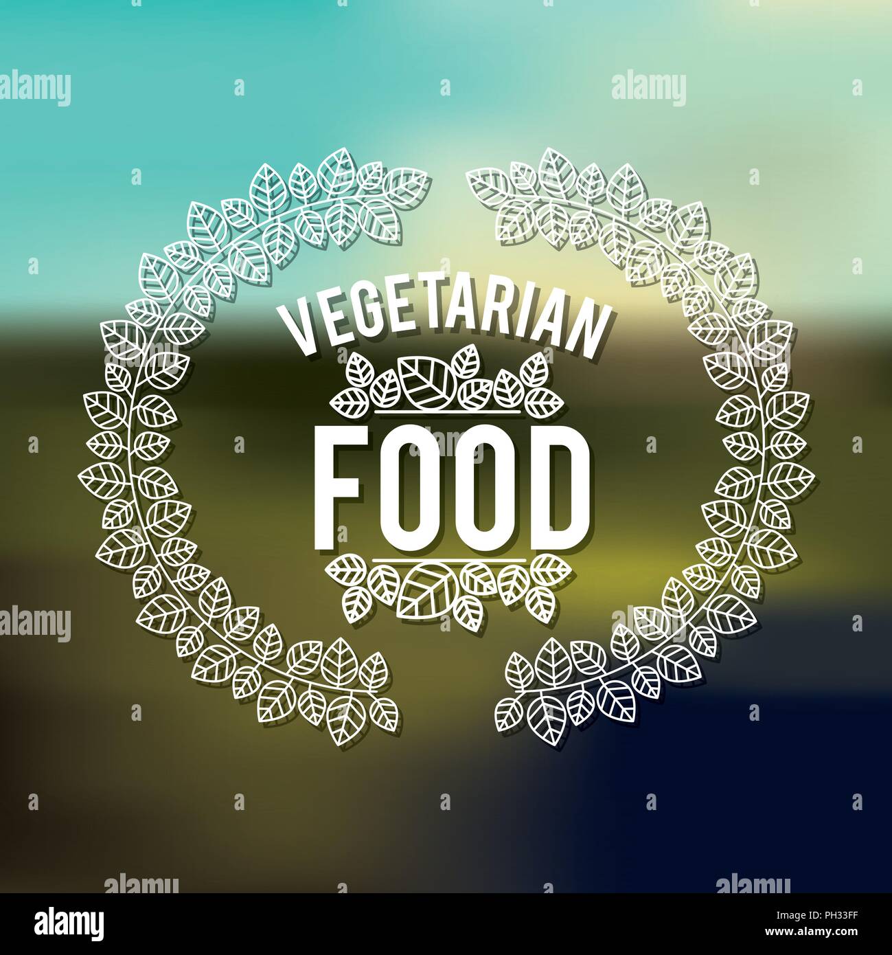 vegetarian food design Stock Vector Image & Art - Alamy