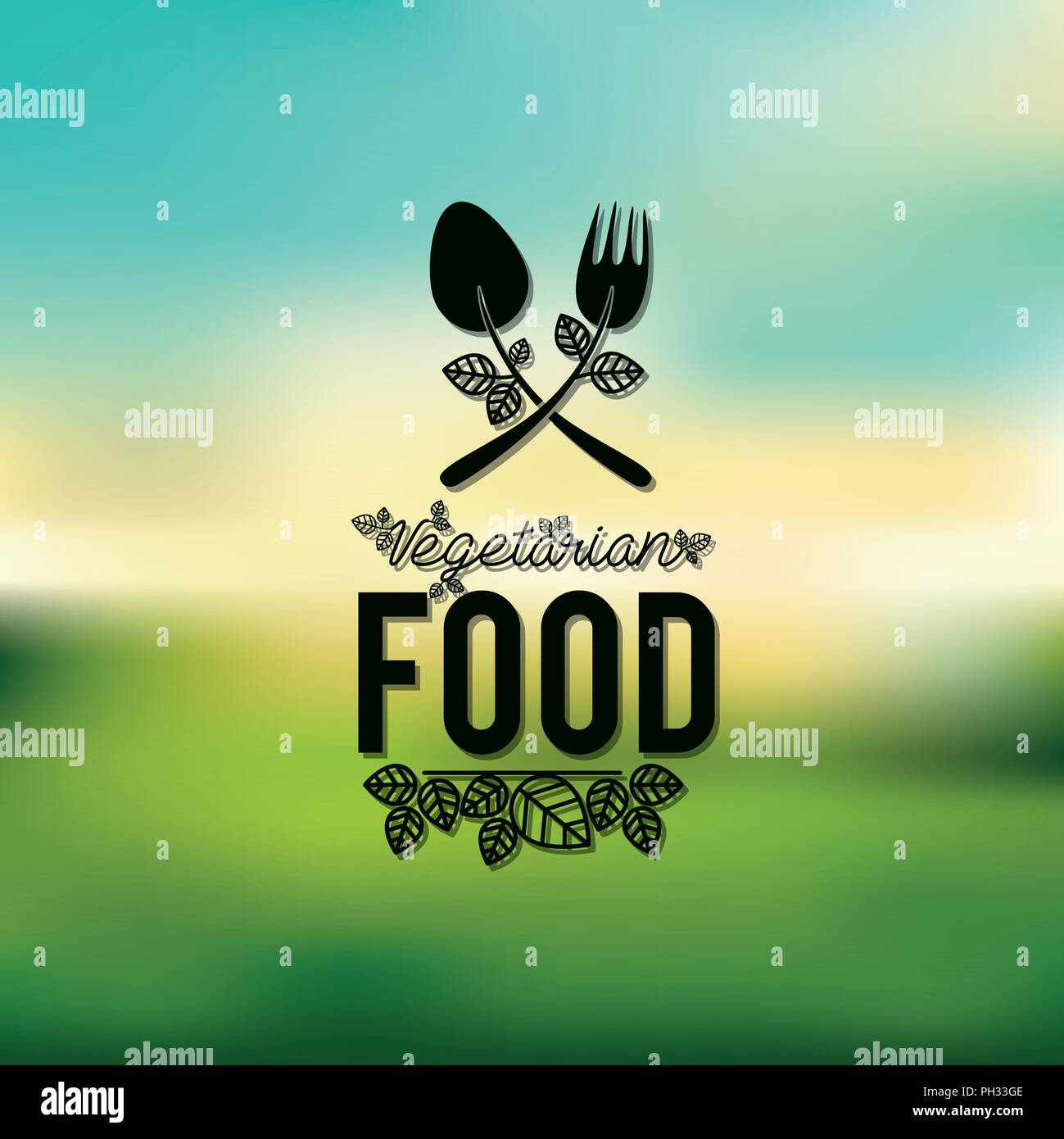 vegetarian food design Stock Vector Image & Art - Alamy