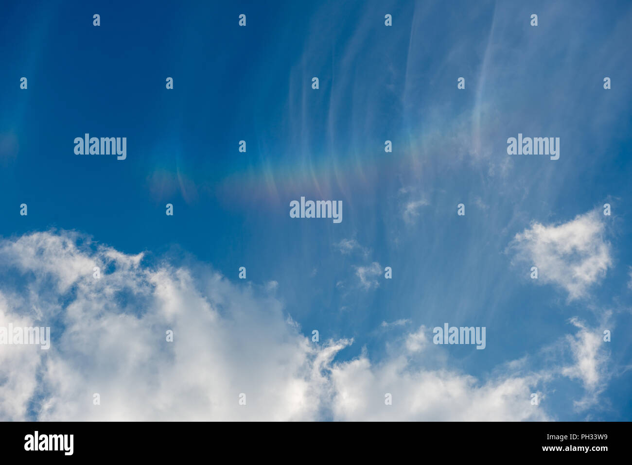 blue sky and rainbow Stock Photo - Alamy