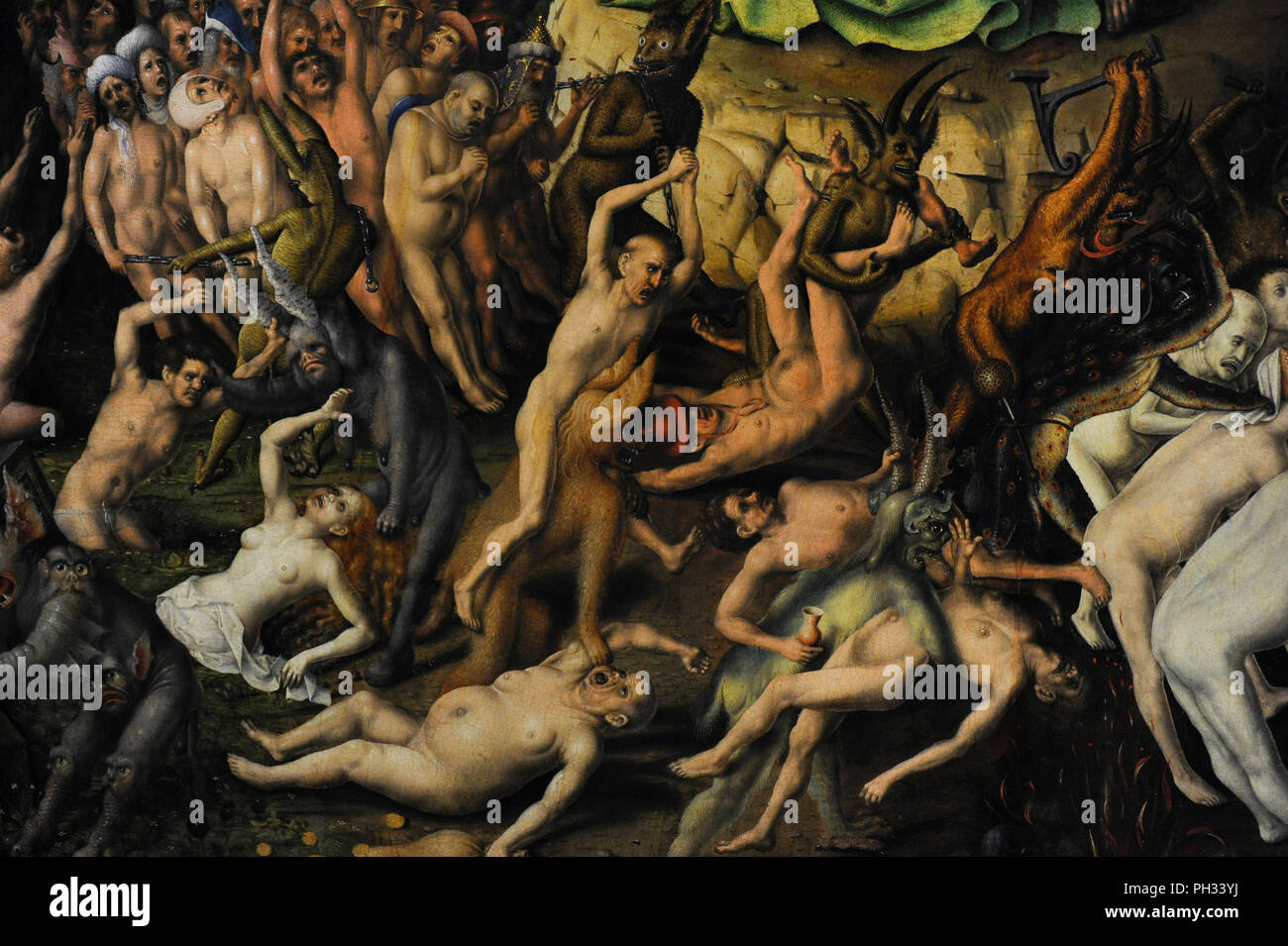 Stefan Lochner (ca.1400/1410-1451). German painter. The Last Judgement, ca.1435. Detail. Wallraf-Richartz Museum. Cologne. Germany. Stock Photo
