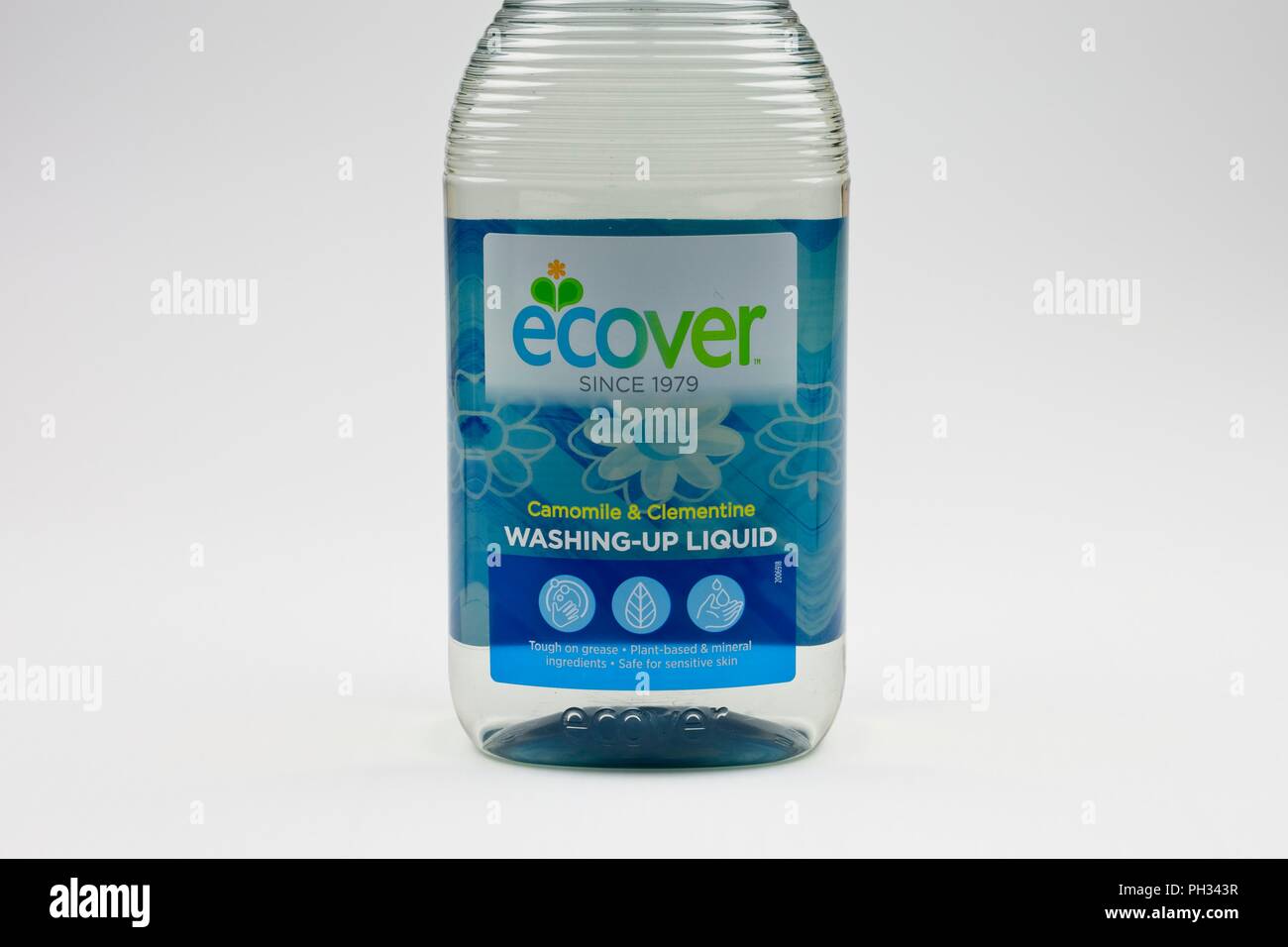 Ecover, ecological washing up liquid in a bottle Stock Photo Alamy