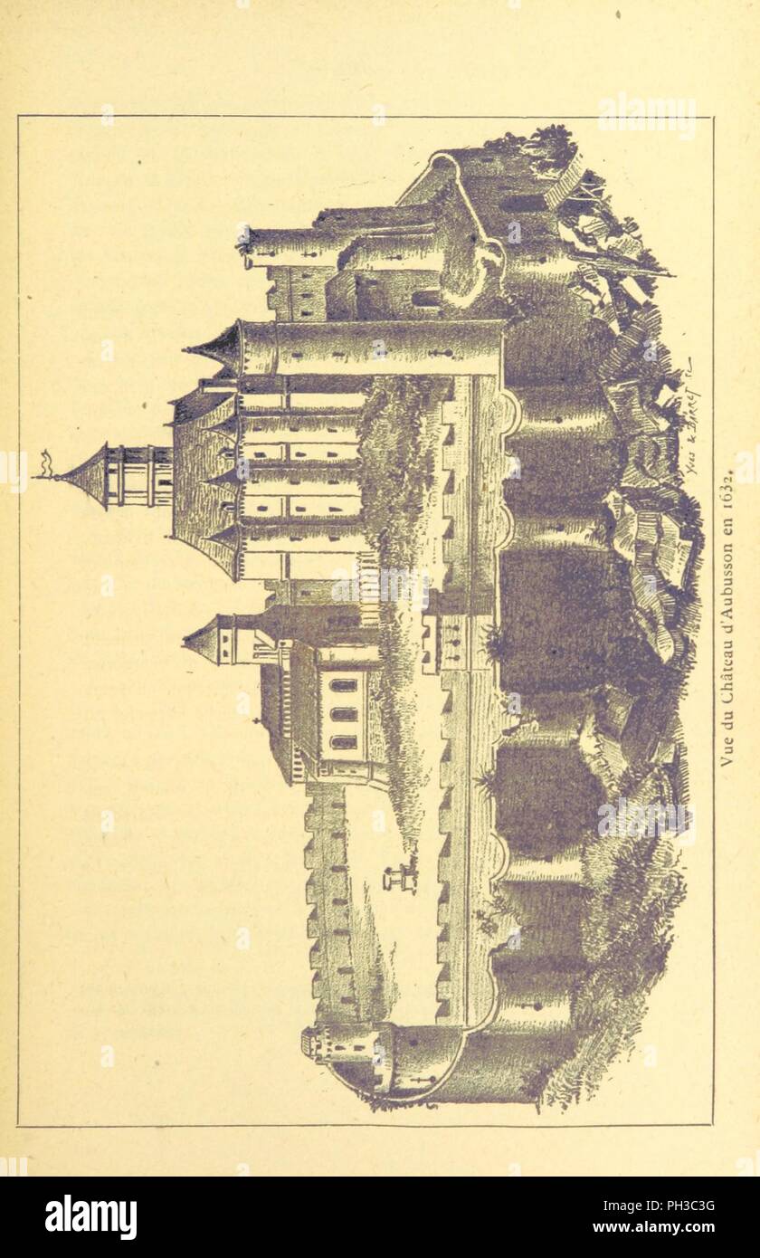Image  from page 219 of 'Histoire d'Aubusson. La vicomté-la ville-les tapisseries-la maison d'Aubusson' . Stock Photo