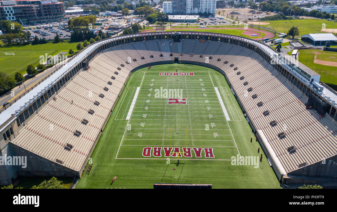 Soldiers Field, Harvard Football Stadium, Boston, MA, USA Stock Photo