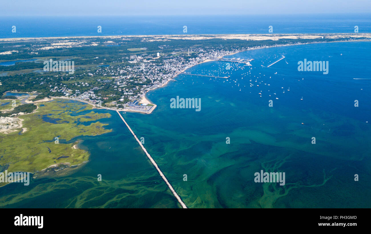 Aerial view of Provincetown, MA, USA Stock Photo Alamy