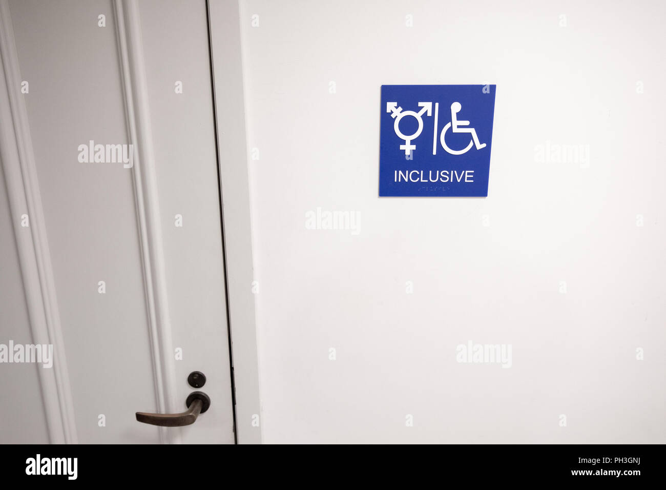 Inclusive bathroom, USA Stock Photo