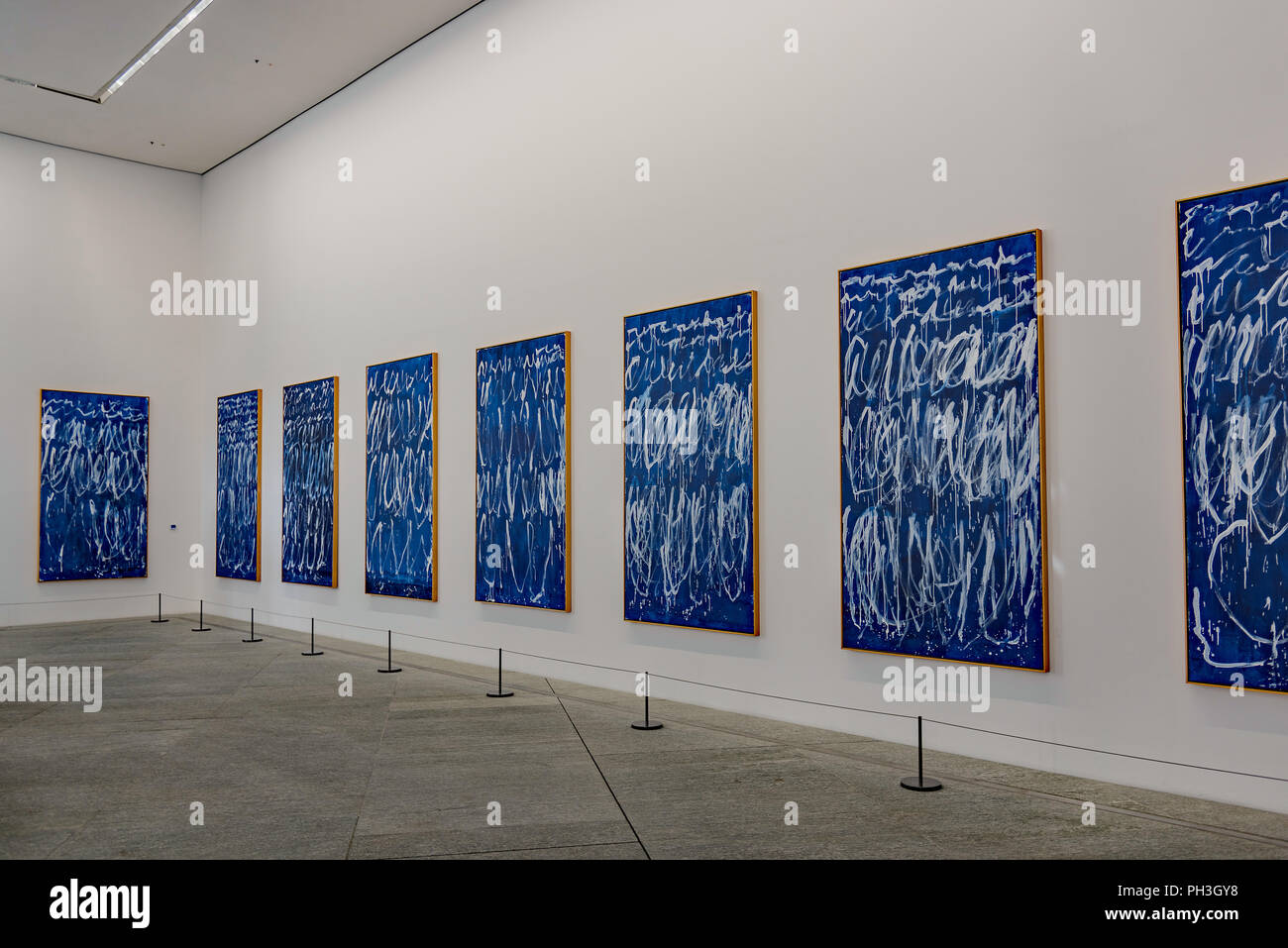 Louvre Abu Dhabi rest area wall paintings Louvre Abu Dhabi, U.A.E