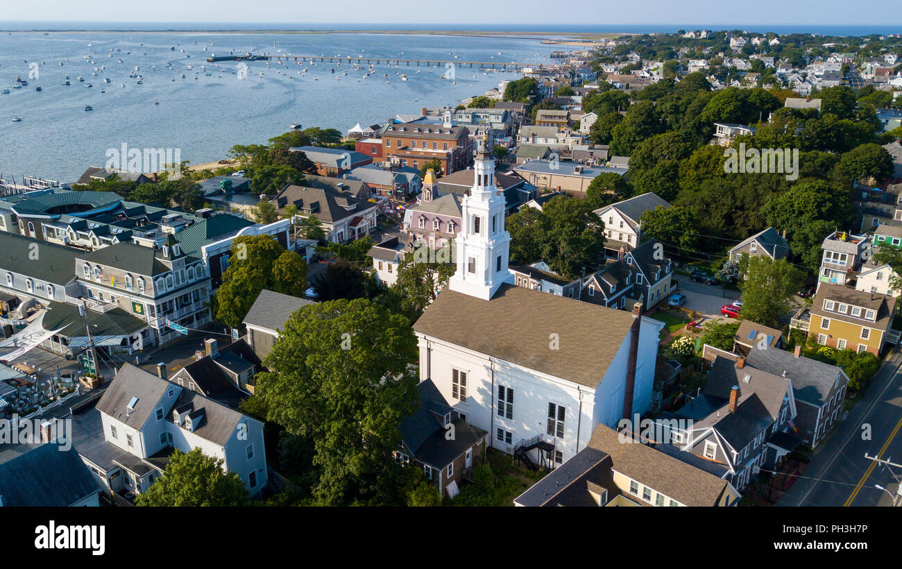 Unitarian Universalist Meeting House, Provincetown, MA, USA Stock Photo