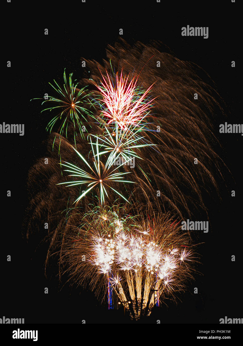 stunning firework Stock Photo