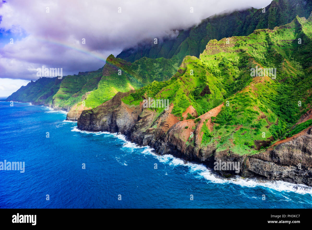 napali-coast-wilderness-state-park-hi-res-stock-photography-and-images