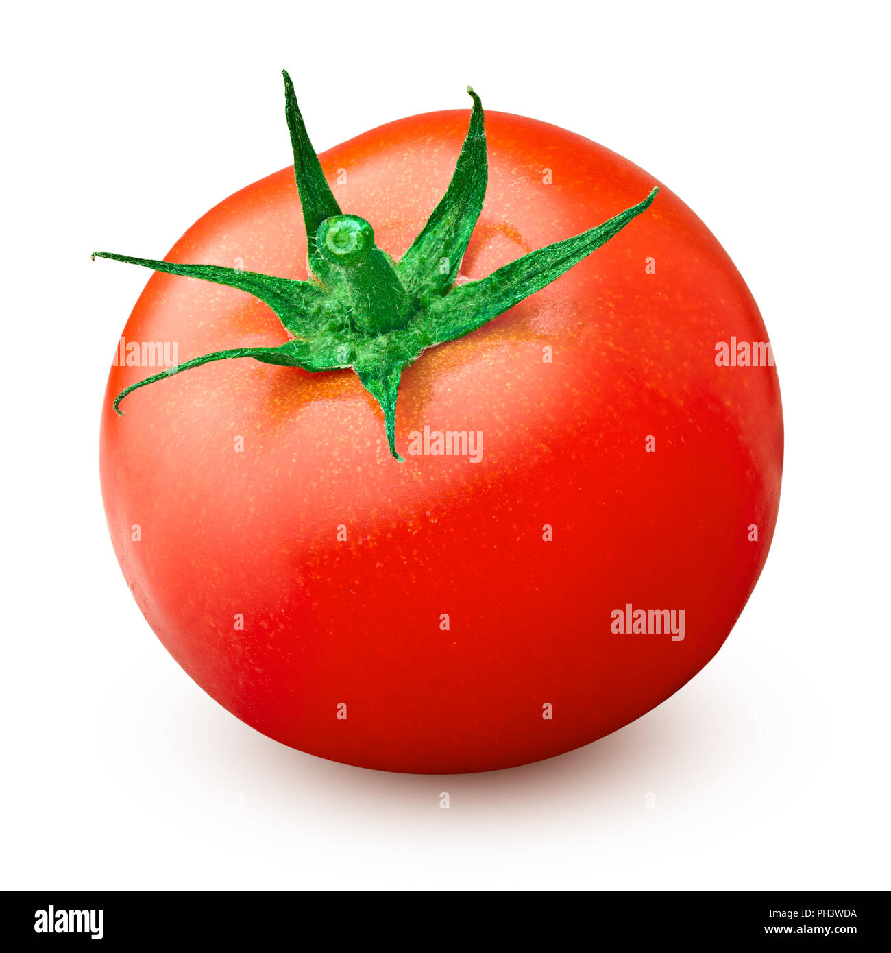 tomato isolated on white background, clipping path, full depth of field Stock Photo